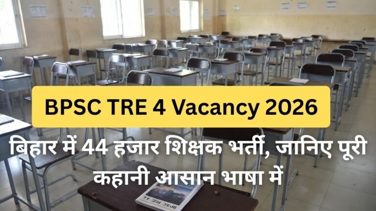 BPSC TRE 4 Vacancy 2026